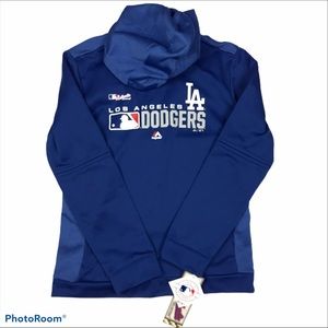 MLB Dodgers Blue Hooded Sweatshirt Size XL